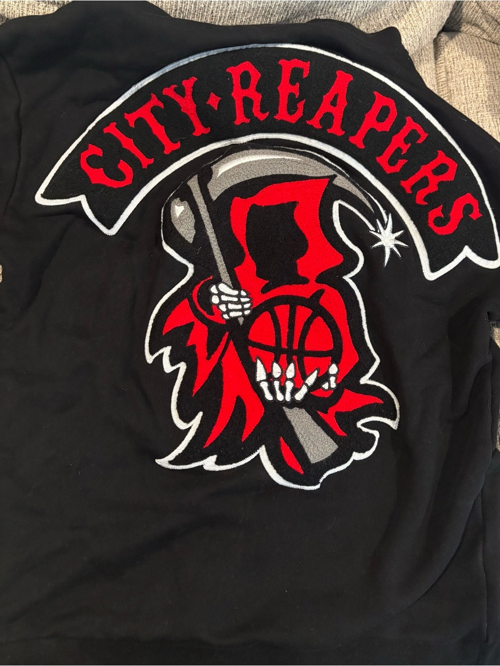New City Reapers Rolling Loud Graphic Hoodie in Black & Red Small - Picture 3 of 3